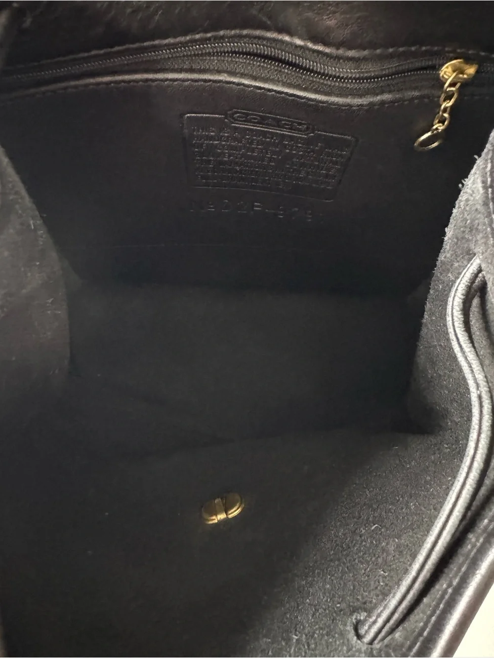 Coach Vintage 9791 Black Leather Daypack Backpack Purse - Picture 8 of 14